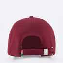 Boné Fluminense Americano Snapback Aba Curva Bordô e Branco Oficial