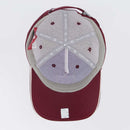 Boné Fluminense Americano Snapback Aba Curva Bordô e Branco Oficial