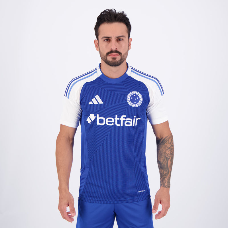Camisa Adidas Cruzeiro I 2025 Masculina Original Torcedor Tecnologia AeroReady