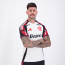 Camisa Oficial Adidas Flamengo II 2025 Branca com Patrocínio Masculina - Torcedor