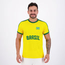 Camisa Brasil Dry Basic Amarela
