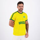 Camisa Brasil Dry Basic Amarela
