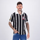 Camisa Retrô Corinthians Contraste Centenário Preta Algodão Masculina