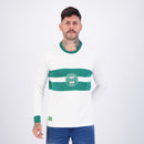 Camisa Retrô Coritiba 1976 Manga Longa Branca Masculina Oficial