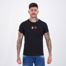 Camisa Casual Flamengo Brotar Preta Masculina Algodão Confortável Estampa Exclusiva