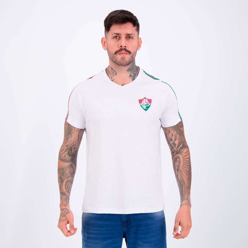 Camisa Fluminense Atar Branca Masculina Algodão Confortável Oficial