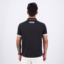 Camisa Kappa Vasco I 2025 Masculina Torcedor Oficial Original Preta Faixa Diagonal