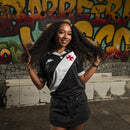 Camisa Kappa Vasco I 2025 Masculina Torcedor Oficial Original Preta Faixa Diagonal