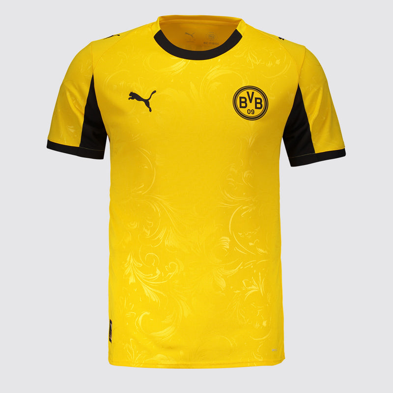Camisa Puma Borussia Dortmund Cup 2026 Amarela Masculina Torcedor Edição Histórica