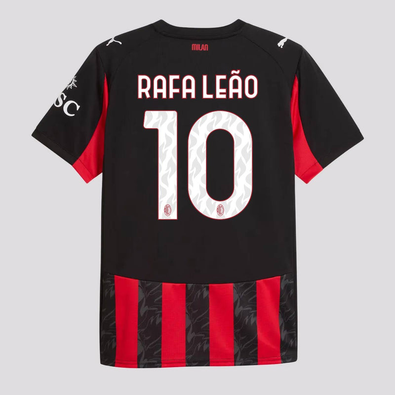 Camisa Puma AC Milan Home 2025/26 Rafa Leão 10 Masculina