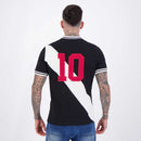 Camisa Retrô Vasco 1974 Número 10 Preta Masculina Oficial
