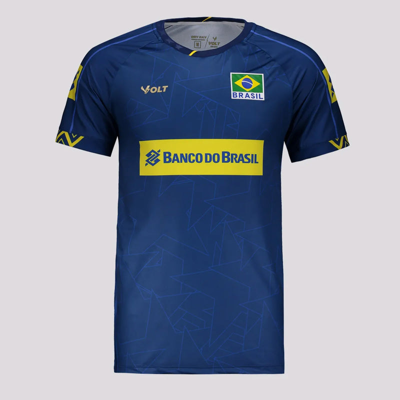Camisa Volt Brasil Vôlei CBV 2025 Infantil Marinho