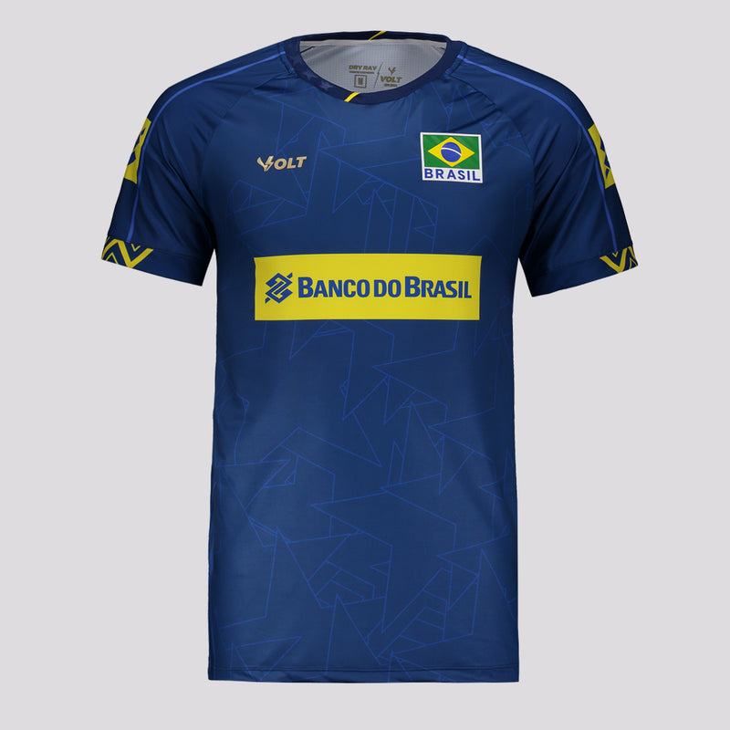 Camisa Volt Brasil Vôlei CBV 2025 Marinho