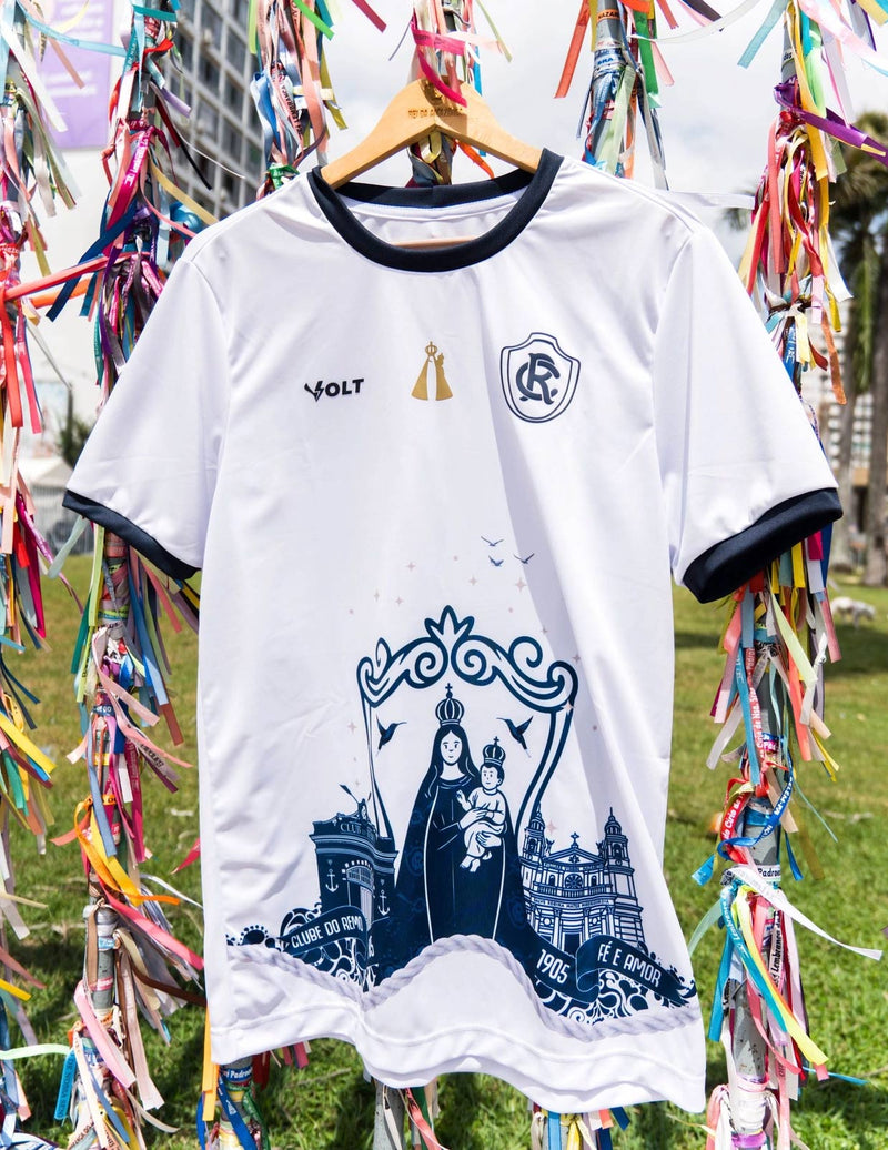 Camisa Volt Remo Círio 2025 Edição Especial Branca Torcedor Masculina Proteção Solar