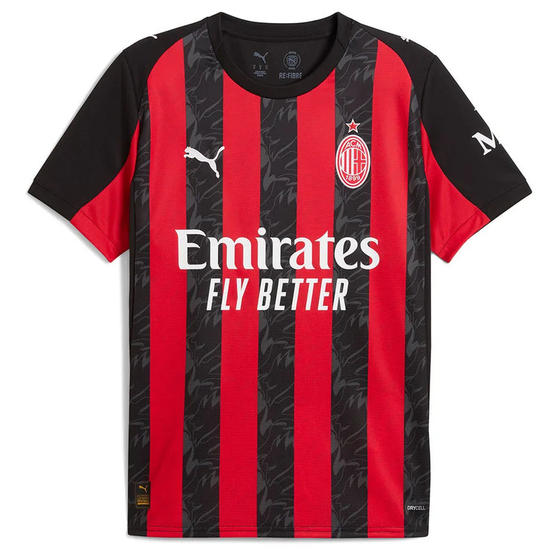 Camisa Puma AC Milan Home Replica 25/26 Masculina DryCELL Vermelha Reciclada